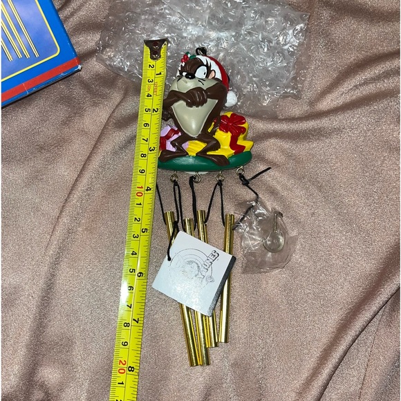 NWT Christmas Looney Tunes Bah Humbug Taz Mini Chime - Picture 5 of 5